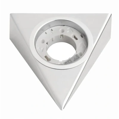 Image of Surface Mounted Triangular Metal Downlight Casing for GX53 Lightbulb