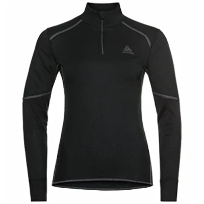 Image of Odlo Women Functional long sleeve shirt with zipper ACTIVE X WARM ECO, black, S