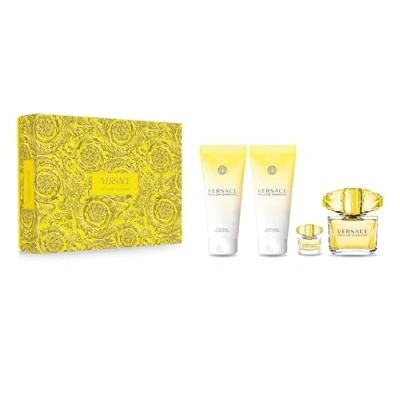 Image of Versace Yellow Diamond Gift Set 90ml EDT + 100ml Body Lotion Shower Gel 5ml