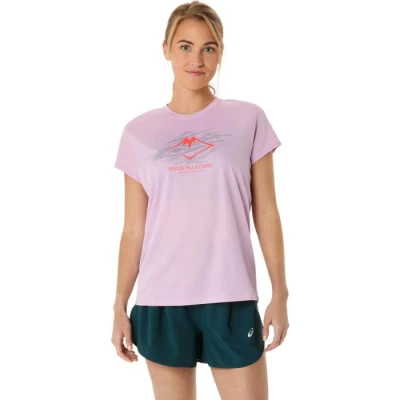 Image of Asics Fujitrail LOGO TOP Long sleeved top, Women&#039;s, Size: Medium, Light ube