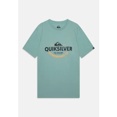 Image of Quiksilver Short Sleeved T Shirt EV TYPED Out SS YTH Youth Blue 16