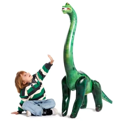 Image of JOYIN 129cm Brachiosaurus Inflatable Dinosaur Toy for Party Decorations, Birthday Gift, Gift Kids and Adults
