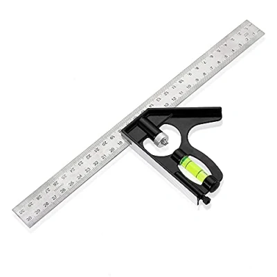 Image of 300mm(12&quot;) Adjustable Combination Square Set Right Angle Ruler for Engineers
