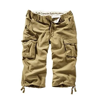 Image of Surplus Raw Vintage Men&#039;s Cargo Trooper Legend 3/4 Shorts, Beige, S