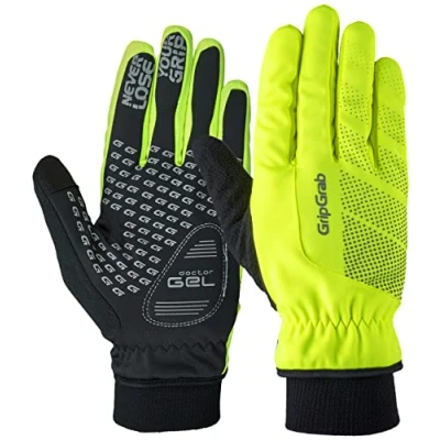 Image of GripGrab RIDE Windproof Winter Cycling Gloves Thermal Full Finger Padded Fleece Lined Cold Weather Warm Bicycle Glove