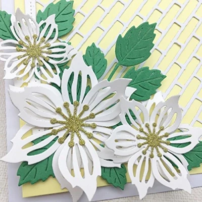 Image of Gemini_mall® Cutting Dies, 8pcs Flower Dies Metal Embossing Stencil For Scrapbooking Album Paper Card Art Craft Decor (8pcs Dies)