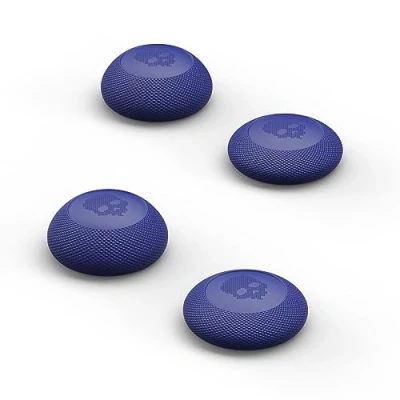 Image of Skull &amp; Co. Convex Thumb Grip Caps Joystick Cap Analog Stick Thumbstick Cover for Nintendo Switch Pro Controller PS5 / PS4 Slim/Pro Neon Blue, 2 Pairs (4pcs)