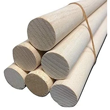 Image of Trustleaf 25mm x 200mm Birch Hardwood Wooden Craft Sticks/Dowels Seconds Pack of 1 Dowel