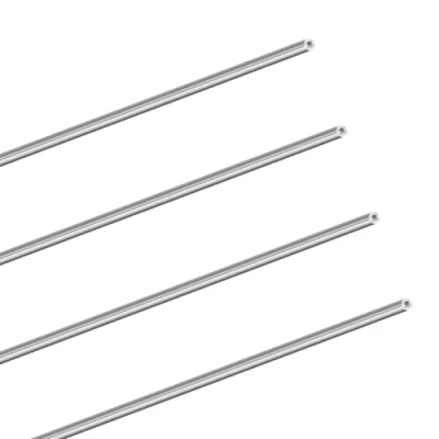 Image of LAVMHAB 304 Stainless Steel Tube 3mm OD 0.8mm Wall Thickness 300mm Length, Straight Round Pipes Tubing (4pcs)