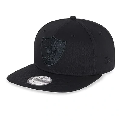 Image of New Era American Football Kappe Las Vegas Raiders schwarz NFL Fancap Teamlogo 9Fifty M L