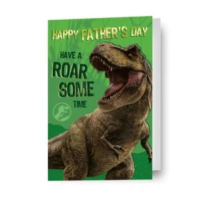Image of jurassic world, generic, fathers day card