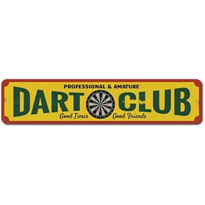 Image of Lotusworld New Road Sign Dart Club Metal Professional Amature Boardame Street tin 4x16 inches