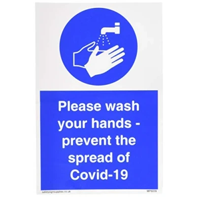 Image of Viking Signs Please wash your hands prevent the spread of Covid 19