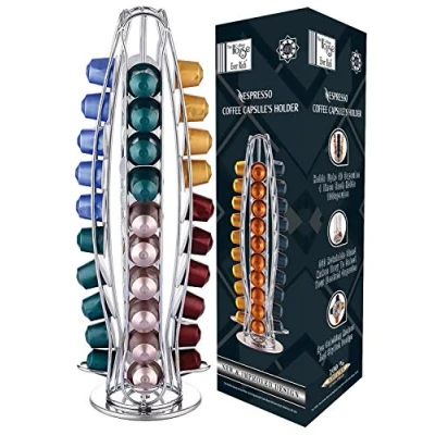 Image of Ever Rich ® Tower Coffee Capsule Pod Holder Compatible with Nespresso Pods (Rotating Design) (40)