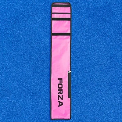 Image of FORZA Hockey Stick Bags Easily Transport Sticks &amp; Kits Multiple Size Colour Options (Standard Bag (1x Stick), Pink)