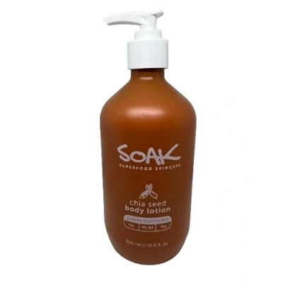 Image of Soak Superfood Skincare Chia Seed Body Lotion 500ml