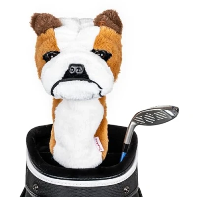 Image of Daphne&#039;s Novely Headcover Bulldog,Brown White