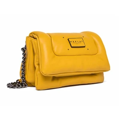 Image of REPLAY Women&#039;s Fw3336 shoulder bag, 160 Dk Yellow, L 24 X H 17 D 9,5 CM