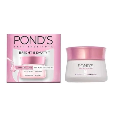 Image of Pond&#039;s Bright Beauty Spot Fading Serum Cream, 50g, SPF 15 PA++, with Niacinamide