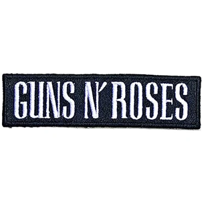 Image of Guns N Roses Patch Text Band Logo Official One Size