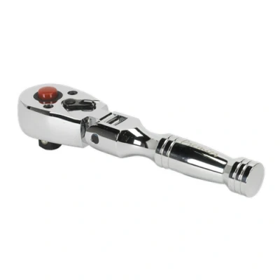 Image of Sealey Premier Ratchet Wrench Flexi Head Stubby 3/8&quot;Sq Drive