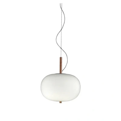 Image of Ilargi LED Globe Ceiling Pendant Matt White Light Ash Phase Cut Dimming 39.5cm 1880lm 2700K
