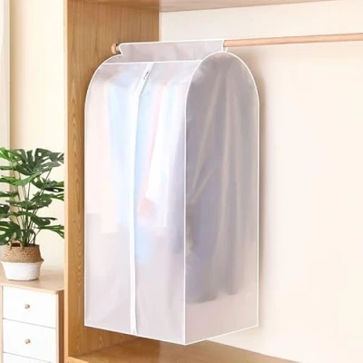 Image of 3D Zipper Dust Clothes Cover Waterproof Storage Wardrobe Suit Bags Closet Hangers Case Clothing Bag Hanging Organizer