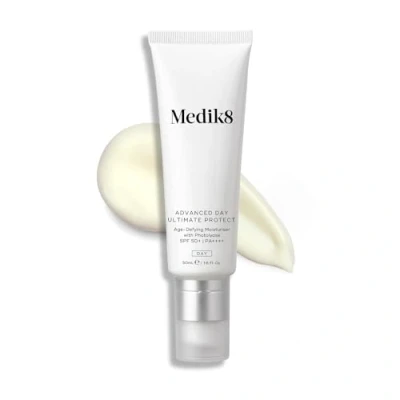 Image of Medik8 Advance Day Ultimate Protect SPF 50+ Age Defying Moisturiser With Photolyase PA++++ Hydrating &amp; Non Greasy UV Protection DNA Repair Enzymes 50ml