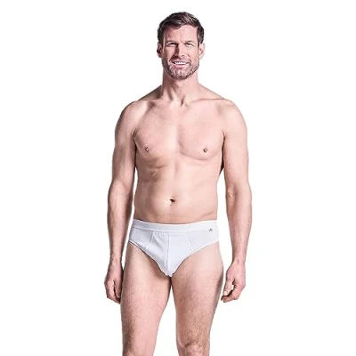 Image of HJ Hall 3 Pack Cotton Stretch Briefs HJ2353 White XL