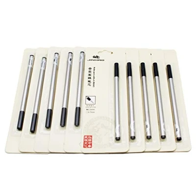 Image of Abcsea 10 pieces Jinhao pen refill 0.5 mm, rollerball standard refills black