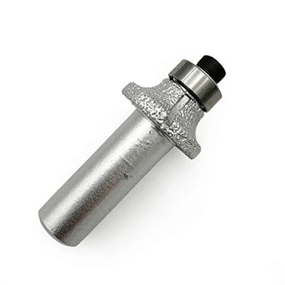 Image of SHDIATOOL 1/2 Inch Shank Round Over Router Bits 06MM Radius Corner Rounding Edge Forming Marble Granite Quartz Stone