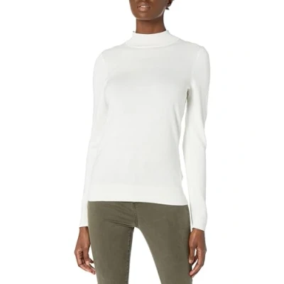 Image of Amazon Essentials Women&#039;s Lightweight Mockneck Jumper (Available in Plus Size), Ivory, M