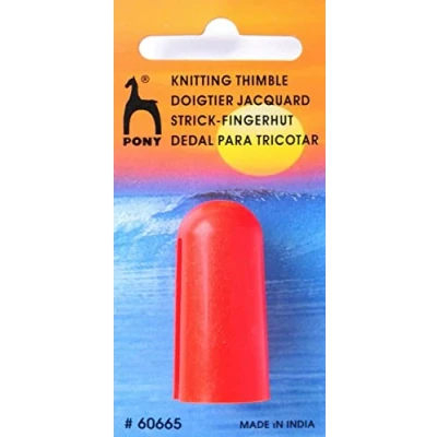 Image of Pony Knitting Thimble, Multi Colour, 9.5 x 4 15.5 cm