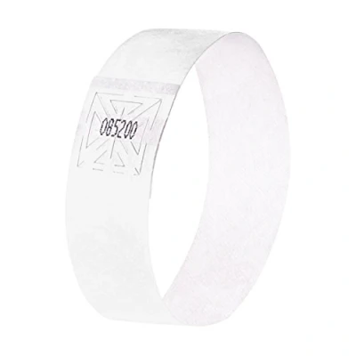 Image of SIGEL EB216 Event Wristband, soft, 25.5 x 2.5 cm, White, 120 Pieces