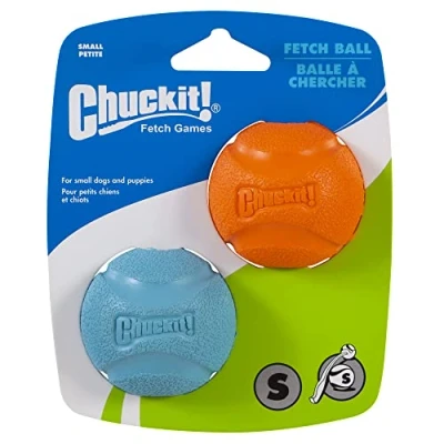 Image of Chuckit! Fetch Ball Dog Toy, Durable High Bounce Floating Rubber Ball, Launcher Compatible Toy For Dogs, Small, 2 Pack