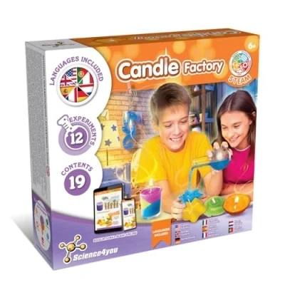 Image of Science4you Candle Factory Kit for Kids Make Your Own Candles with this unique Making Children 12 Science Experiments Kits age 8+