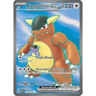 Image of Pokemon Kangaskhan ex 190/165 151 Full Art Ultra Rare Single Card