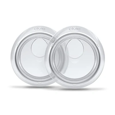 Image of Elvie Catch Milk Collection Shells (2X) Reusable Leak Protection Silicone Cups Breast No More Wasted or wasteful Pads