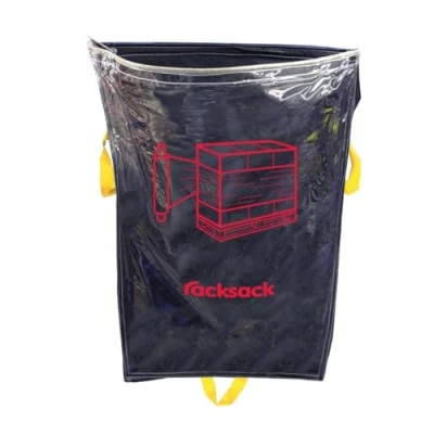 Image of Clear Racksack Warehouse Recycling Sack 1000mm high x 920mm wide 160L Waste Segregation Management Sacks, Sacks (Pack of 1, Shrink Wrap No Text)