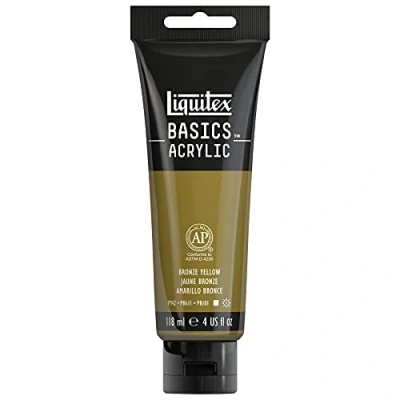 Image of Liquitex Basics Acrylic, 118 ml Tube Bronze Yellow