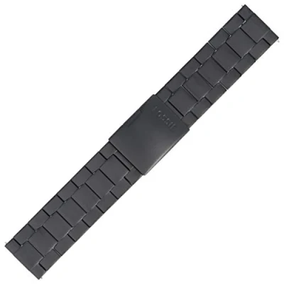 Image of Fossil Watch Strap 24 mm Stainless Steel Black JR 1401 LB JR1401,