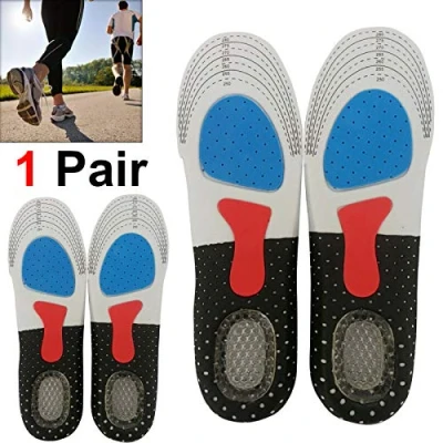 Image of CrazyGadget® Orthotic Arch Support Comfort Foot Massage Gel Heel Cushion Silicone Sport Running Shoe Trainer Boots Insoles Pad (1 Pair) Unisex (4 7)