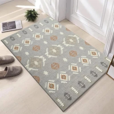 Image of Hafaa Door Mats 80 x 150 cm Non Slip for Kitchen Floor Heavy Duty Doormats Inside Printed Welcome Front Doormat Dirt Trapper Indoor Outdoor Mat (Nova)