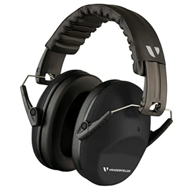 Image of Vanderfields Ear Defenders Adults, 26dB Certified UKCA, Protection Noise Cancelling Headphones, Safety Earmuffs Protectors, Sensory for Autism, DIY, Mowing, Construction