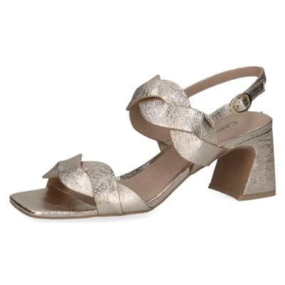 Image of Caprice Women&#039;s 9 28317 42 Sandals with Heel, LT.Gold Metal, 36 EU, Lt Gold 4 UK