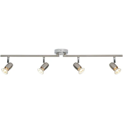 Image of Endon 4 Light Spotlight Brushed Chrome, GU10