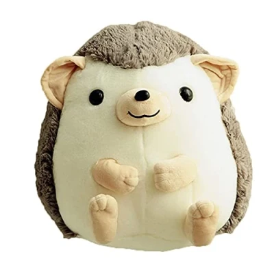 Image of FeiWen Hedgehog Plush Stuffed Animal Small Toy Gifts for Kids(35cm) (gray)