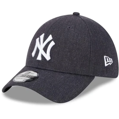 Image of New Era 39Thirty Cap York Yankees heather navy M/L