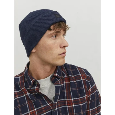 Image of Jack &amp; Jones Jacdna Beanie Beanie, Men&#039;s, Size: One Size, Navy blazer