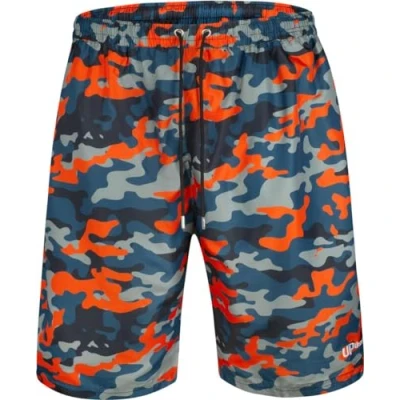 Image of Uptheir Mens Avior Camouflage Swim Shorts Orange 6XL